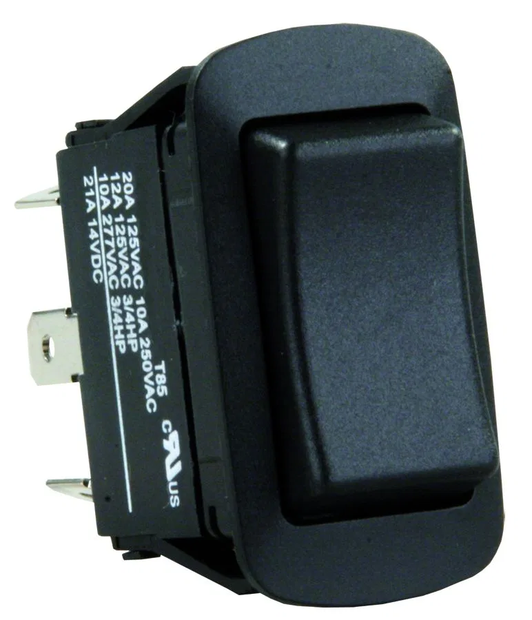 13855 – JR PRODUCTS Multi Purpose Switch, On-Off-On Momentary 20 Amp At 125 Volt AC/ 10 Amp At 250 Volt AC/ 12 Amp At...